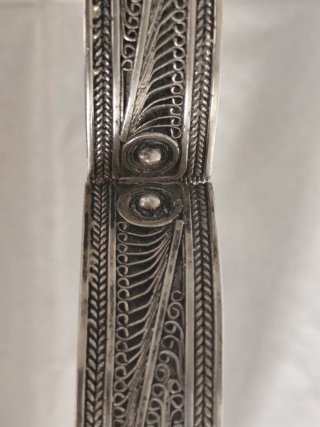 Brazalete Vintage Plata Filigrana