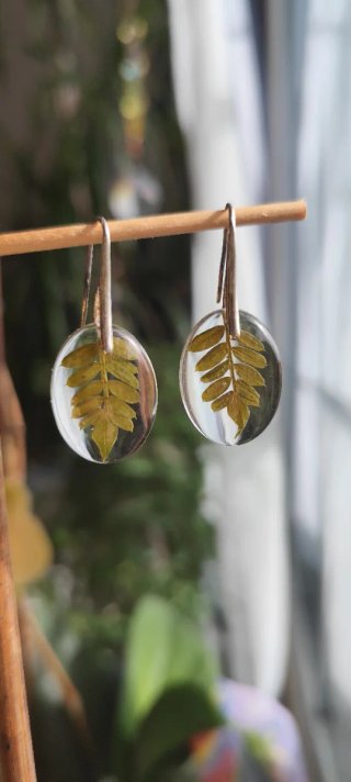 Pendientes Jacaranda natural