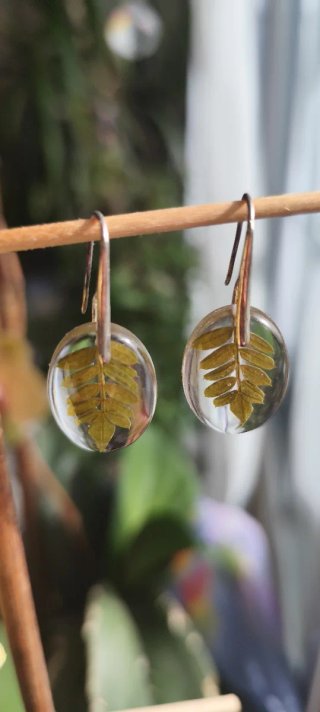 Pendientes Jacaranda natural