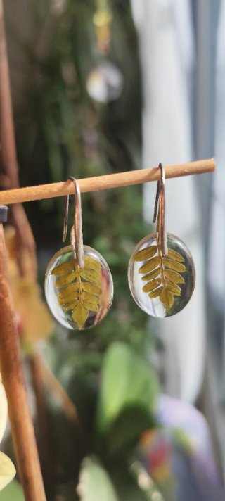 Pendientes Jacaranda natural