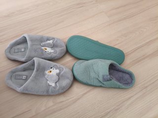 Zapatillas de estar por casa invierno 2 pares 6€