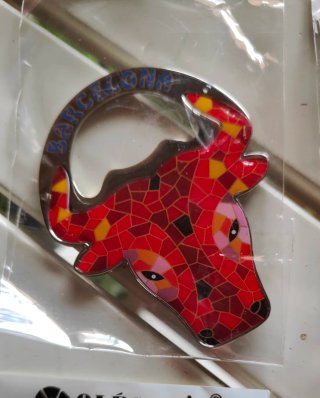 10 piezas Llavero/Iman Barcelona/España tipo Gaudí