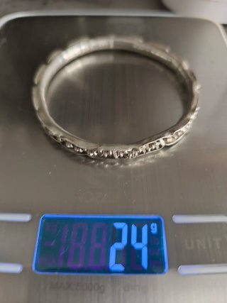 Brazalete vintage plata