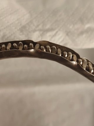 Brazalete vintage plata