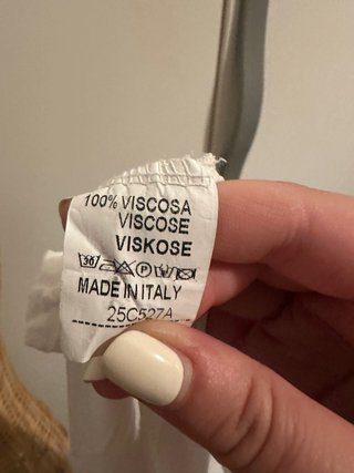 Vestito bianco taglia unica in viscosa