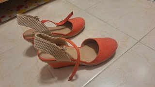 Cuñas Alpargata Naranja Talla 41
