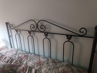Cabecero forja y somier abatible cama 135
