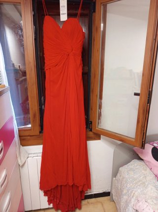 Vestido de fiesta/novia rojo.