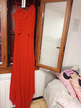 Vestido de fiesta/novia rojo.