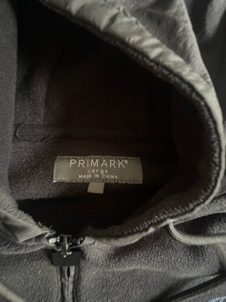 Sudadera Negra Media Cremallera Talla L