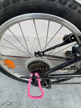 Bicicleta Btwin 20 Rosa y Negra
