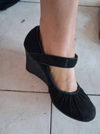 Scarpe con zeppa nere