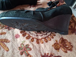 Scarpe con zeppa nere