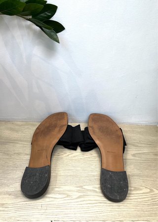 Sandalias Rinascimento Mujer Negro Lazo