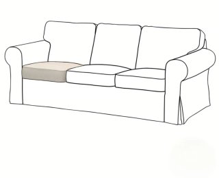 Cojín asiento 2,3 plazas Ektorp Ikea