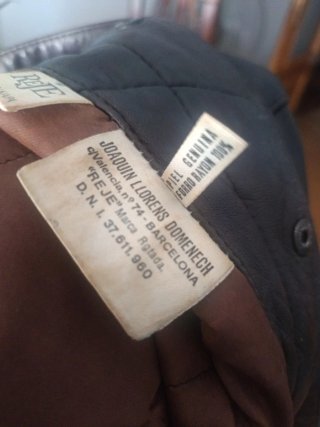 Cazadora Piel Marrón Hombre