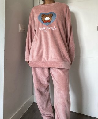 Pijama rosa completo