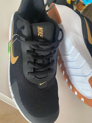 Zapatillas Nike Flex Run Nuevas Negro/Dorado