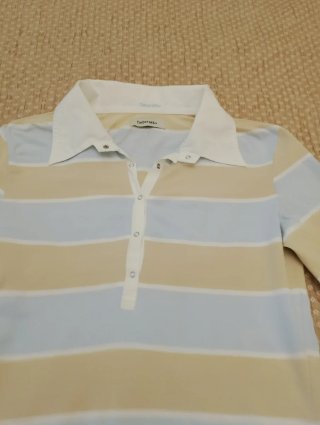 Camiseta Tinttoreto Rayas Azul Cielo Beige