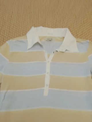Camiseta Tinttoreto Rayas Azul Cielo Beige