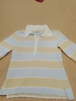Camiseta Tinttoreto Rayas Azul Cielo Beige