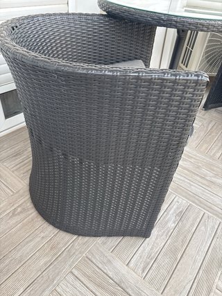 Mesa y 2 Sillas Exterior Mimbre