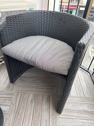 Mesa y 2 Sillas Exterior Mimbre
