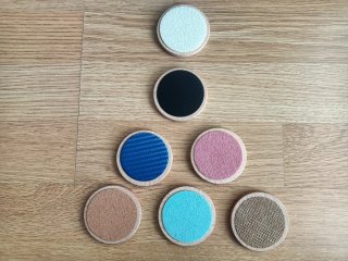 Piezas sensoriales de madera con texturas