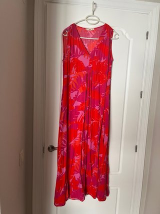 Vestido Mango estampado hojas