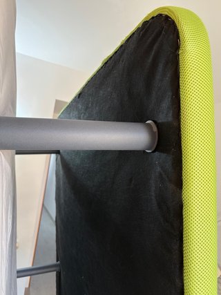 Somier tapizado 135cm verde