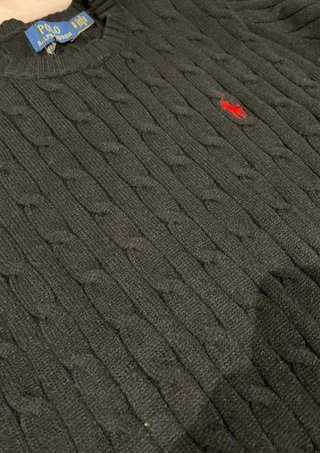 Polo Ralph Lauren Jersey Negro Cable Knit