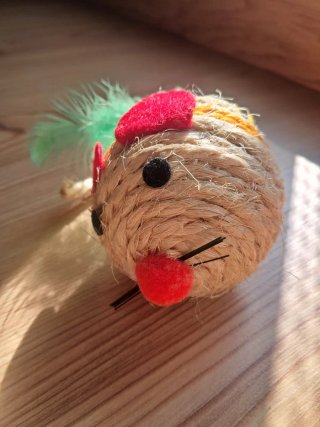 Brinquedo para gato em formato de rato