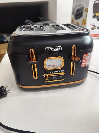 Tostadora Muse MS-131 BC Vintage Negra