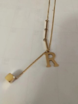Colgante inicial R dorado
