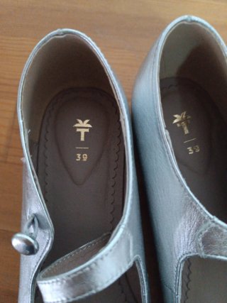 Zapatos plateados talla 39