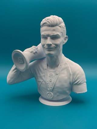 Busto 3D CR7 Ronaldo - Altezza 18cm
