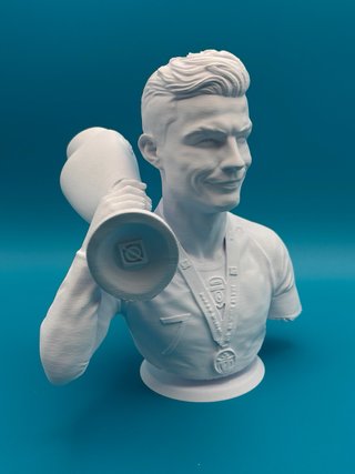 Busto 3D CR7 Ronaldo - Altezza 18cm