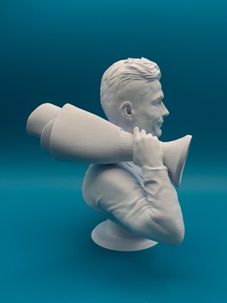 Busto 3D CR7 Ronaldo - Altezza 18cm