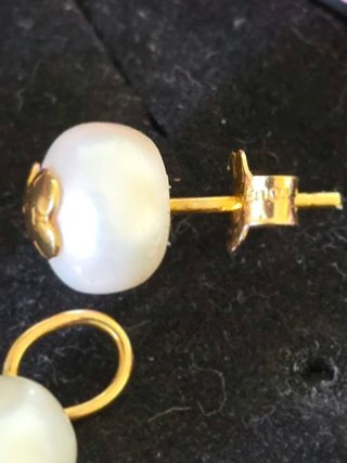 Pendientes Tous Perla y Oro 18k