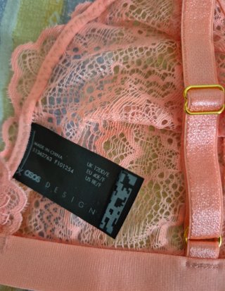 Sujetador encaje rosa talla 90E nuevo