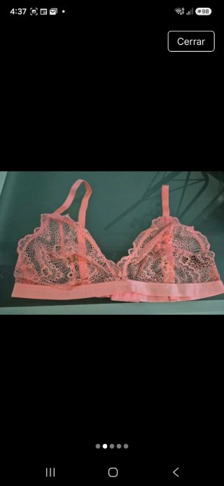 Sujetador encaje rosa talla 90E nuevo