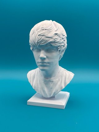Busto 3D Justin Bieber - Altezza 18cm