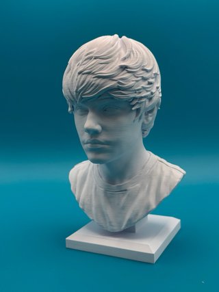 Busto 3D Justin Bieber - Altezza 18cm