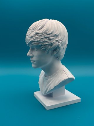 Busto 3D Justin Bieber - Altezza 18cm