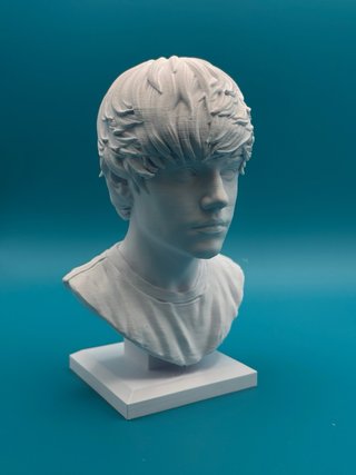 Busto 3D Justin Bieber - Altezza 18cm