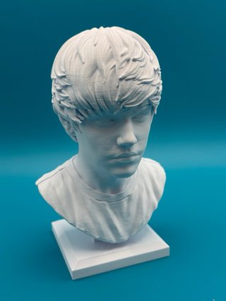 Busto 3D Justin Bieber - Altezza 18cm