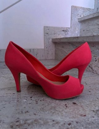 Tacones coral