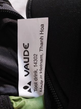 Bolsa sillín bicicleta bidón negra