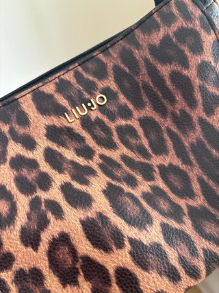 Bolso Liu Jo Animal Print Marrón y Negro