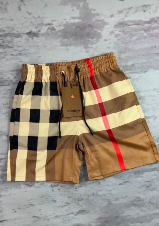Bañador Burberry Cuadros Beige y Marrón